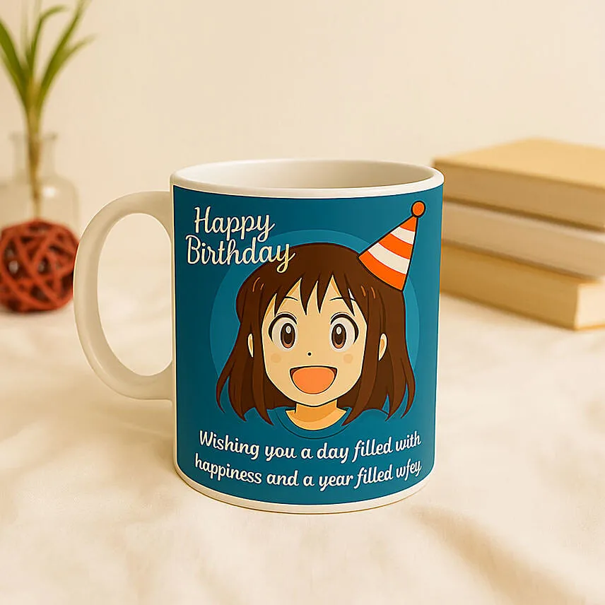Personalise Your Ghibli Birthday Cap Mug