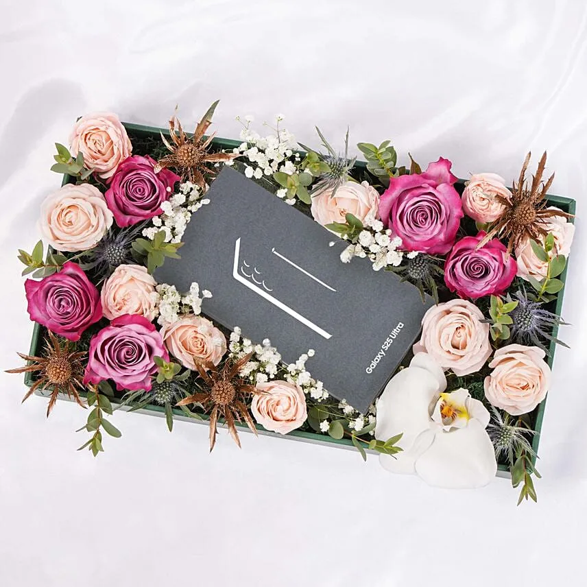 Samsung Galaxy S25 Ultra 1 Tb Titanium Black With Flowers