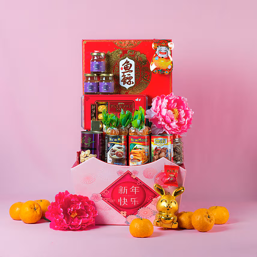 Love & Care Leather Gift Basket