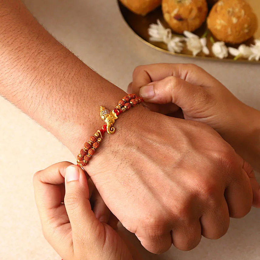 Sneh Elegant Rudraksha Rakhi