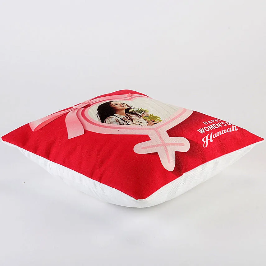 Personalised Name Happy Womens Day Cushion