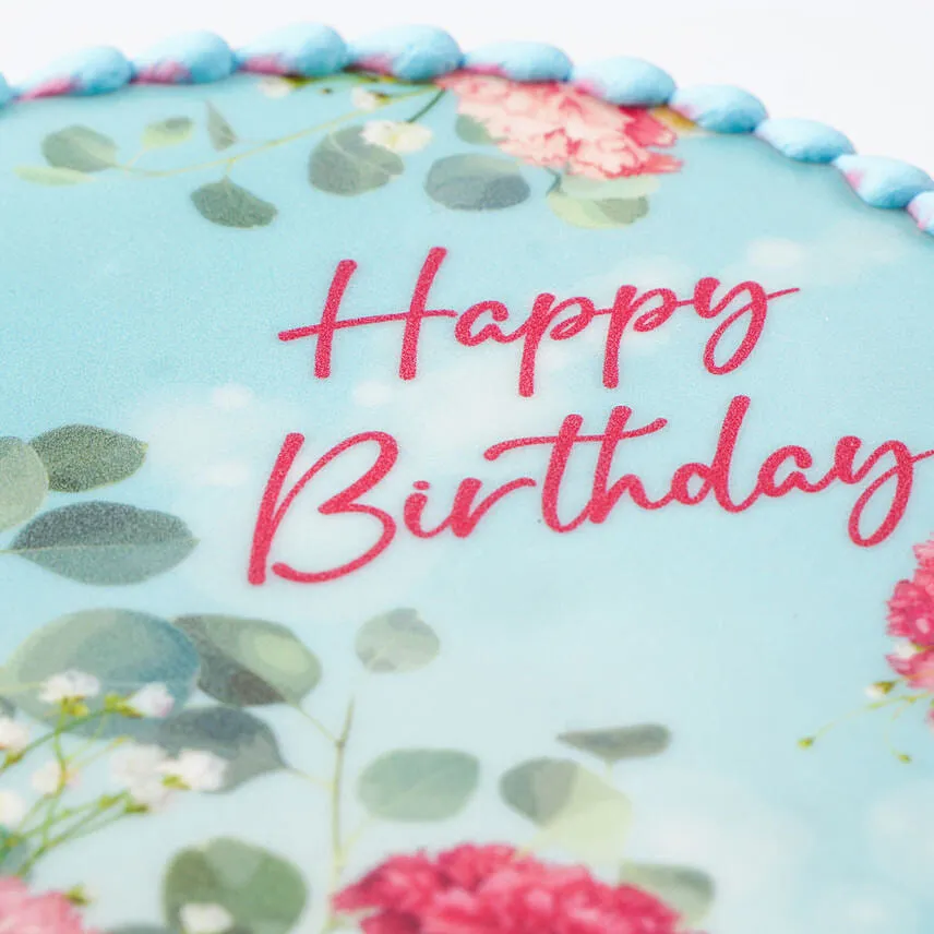 Floral Design Cake 4 Portion