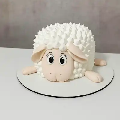 Adorable Cuddle Lamb Cake - Chocolate