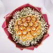Elegant Designer Rocher Bouquet with Ferrero Chocolates and Gypso Fillers