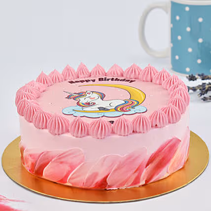Enchanting Unicorn Birthday Cake - Perfect Red Velvet Delight