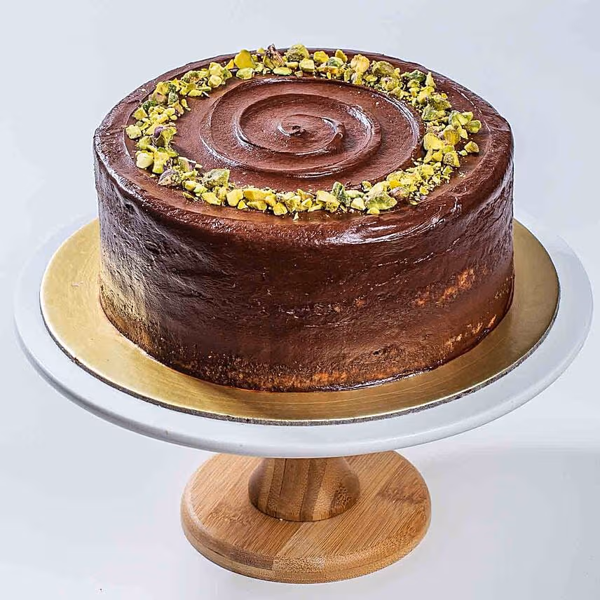Dark Chocolate Pistachio Cake