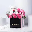 Teddy & Roses Hug Delight Box - Romantic Gift Set with Chocolates