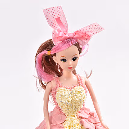 Delightful Barbie Princess Chocolate Cake - Perfect for Celebrations