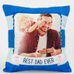 Personalized 'Best Dad Ever' Cushion - Perfect Gift for Fathers