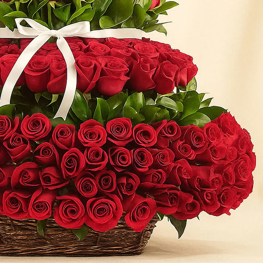 Basket of 400 Roses Glory