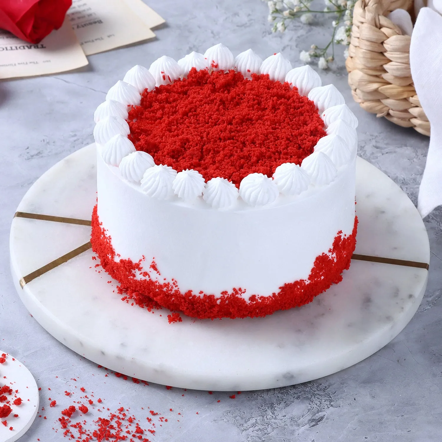 Delicious Red Velvet Bento Cake - Perfect for Two