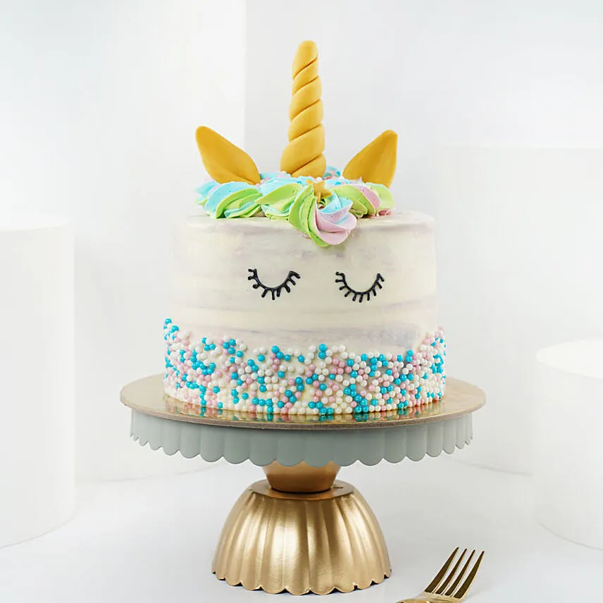 Cute Unicorn Black Forest Cake