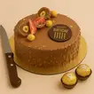 Luxurious Golden Rocher Birthday Cake - Perfect Chocolate Indulgence