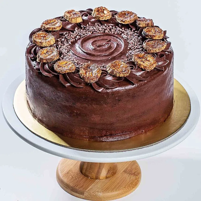 Roasted Chocolate Banana Cake