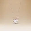 Omnia Aura 18K White Gold Necklace with Diamond Pendant