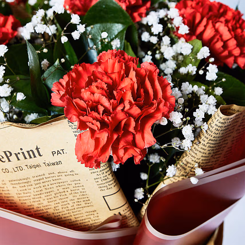 Majestic Carnations Bouquet