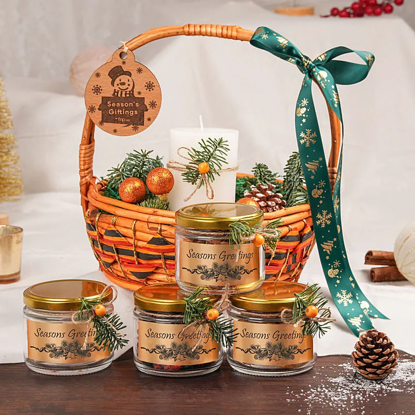 Seasons Greetings Basket