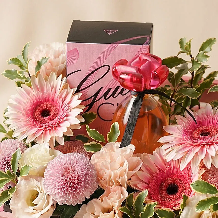 Guess Girl Perfume and Flowers