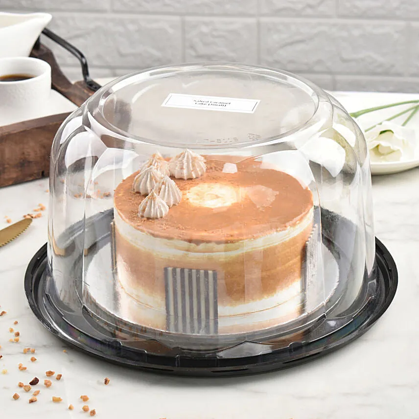 Salted Caramel Ice Cream Cake