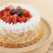 Strawberry Mousse Almond Flakes Cake