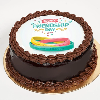 Friendship Day Chocolate Cake