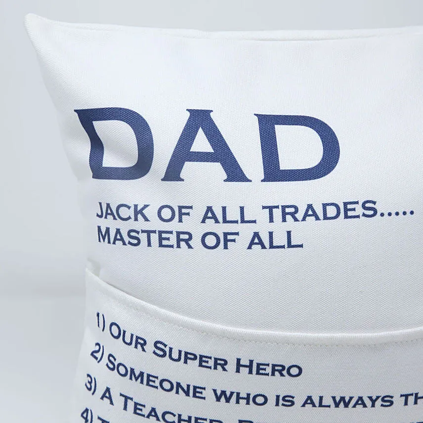 Master Of All Cushion For Dad