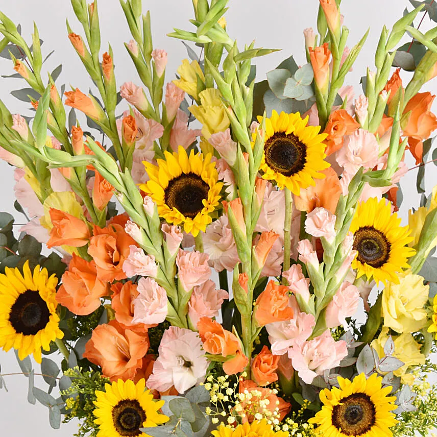 Gladiolus and Sunflower Beauties Basket