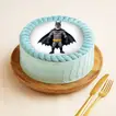 كيك عيد ميلاد أطفال تصميم باتمان - 500 جرام / شوكولاته