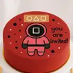 Squid Squad Celebration Cake - Perfect for Fans!