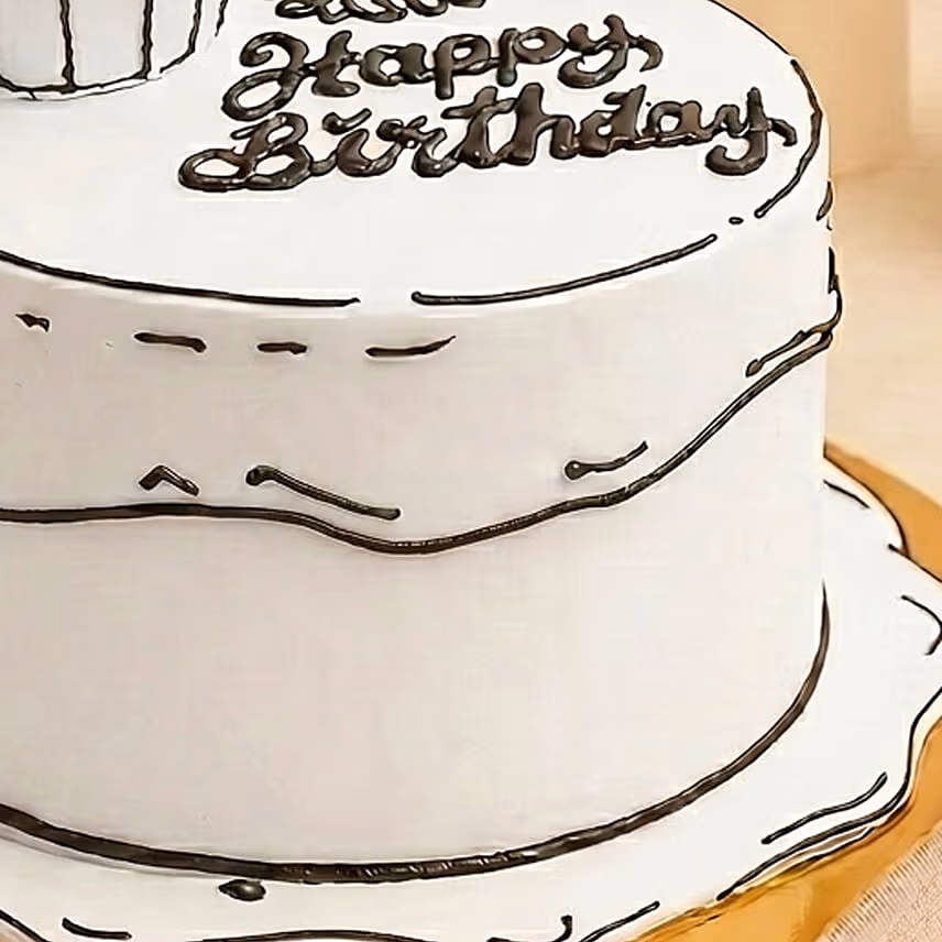 Comical Treat Birthday Chocolate Cake