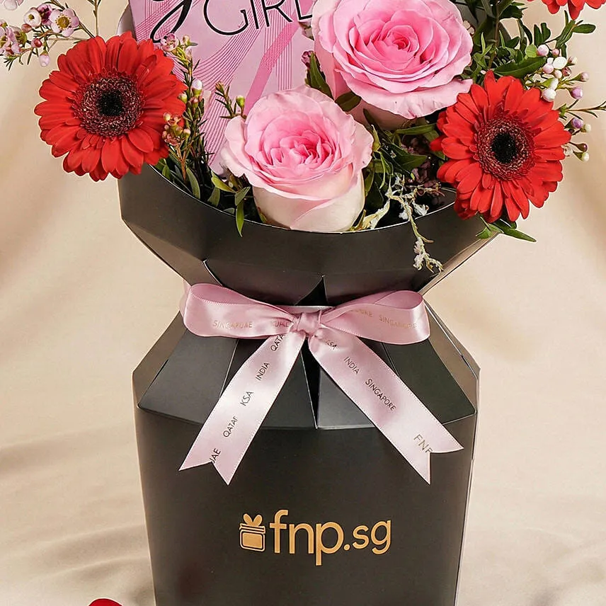Eleganct Bloom and Pefume Valentineâ€™s Gift Set For Her