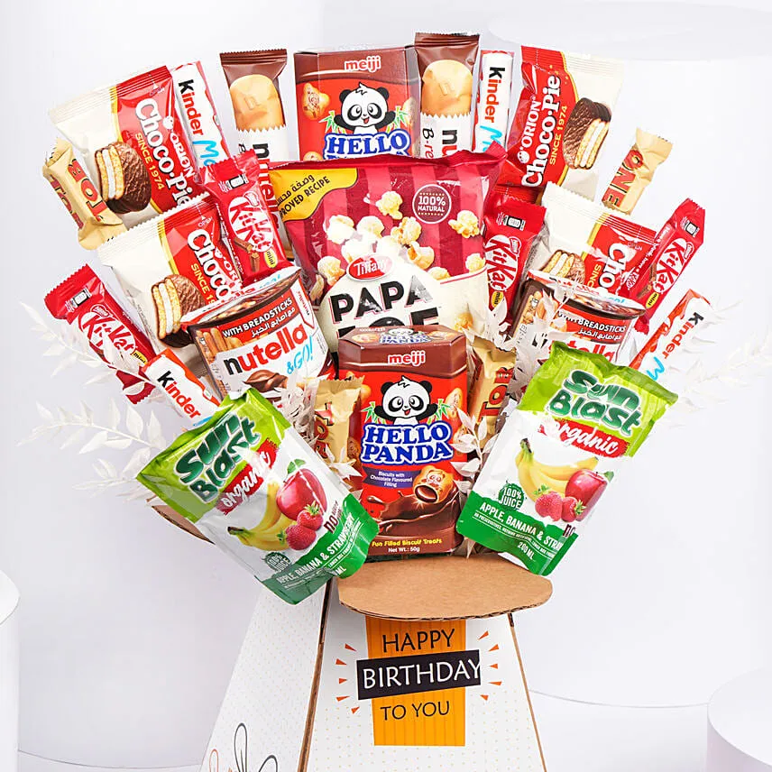 Birthday Wishes with Personalised Frame and Treats