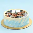 Delicious Personalized Chocolate Photo Cake - Perfect for Celebrations