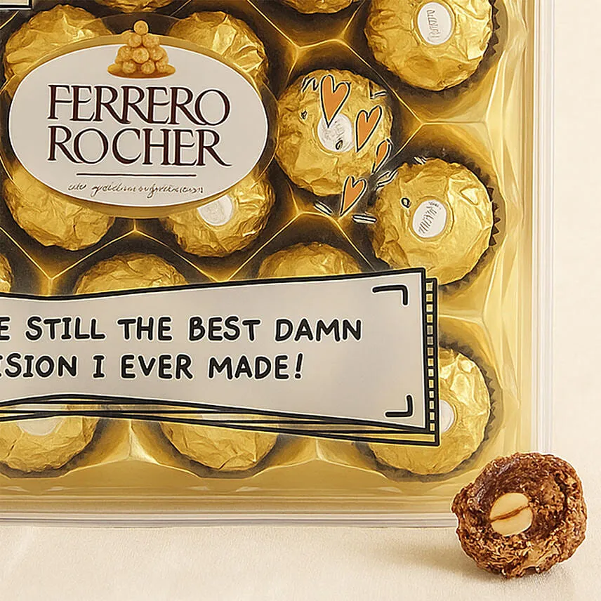 Personalised Love You Ferrero Rocher Box