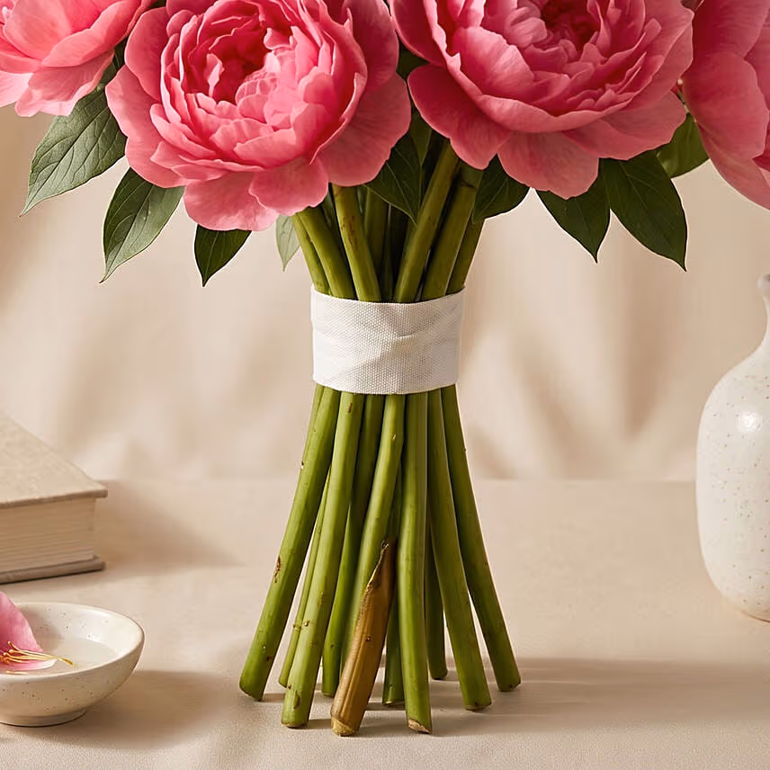 Hand Tied Peonies