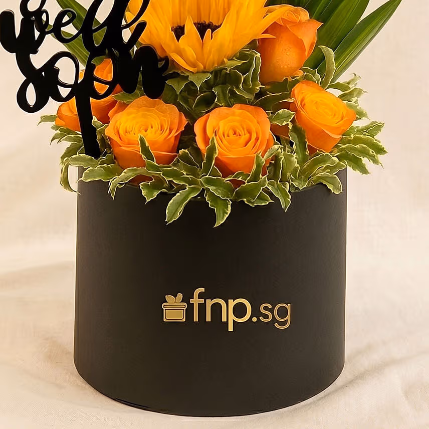 Get Well Soon Flowers Box
