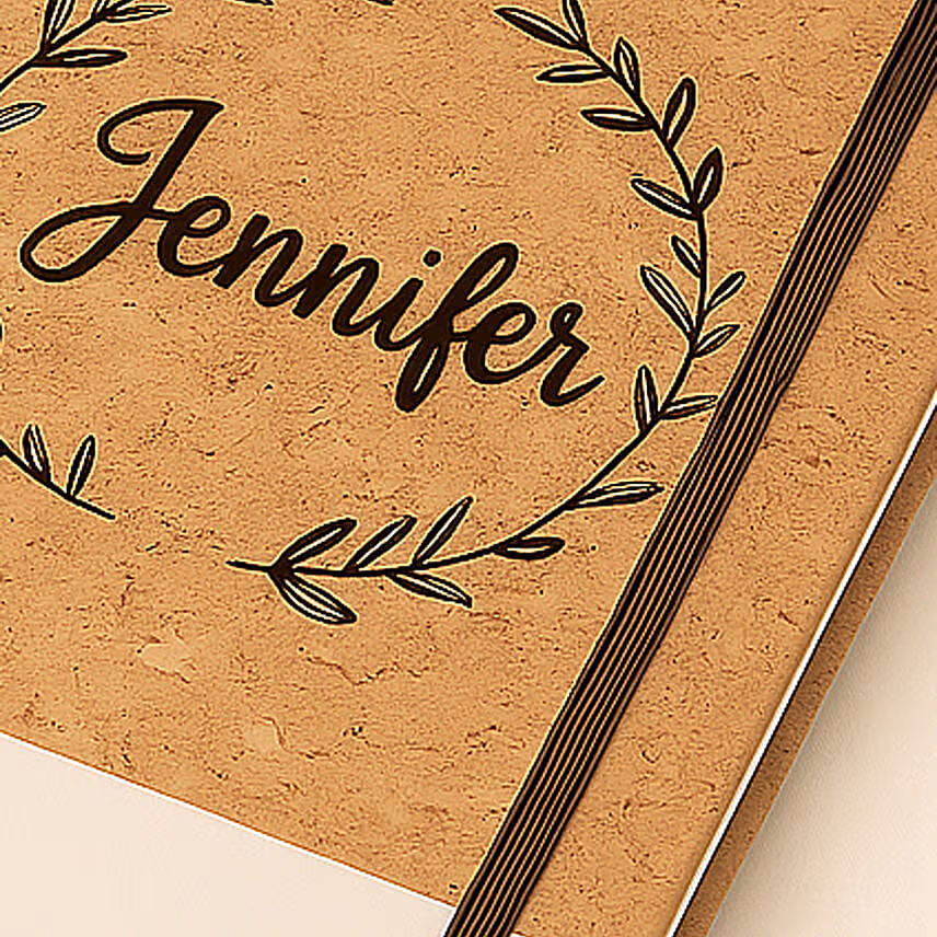 Personalized A 5 Cork Cover Notebook