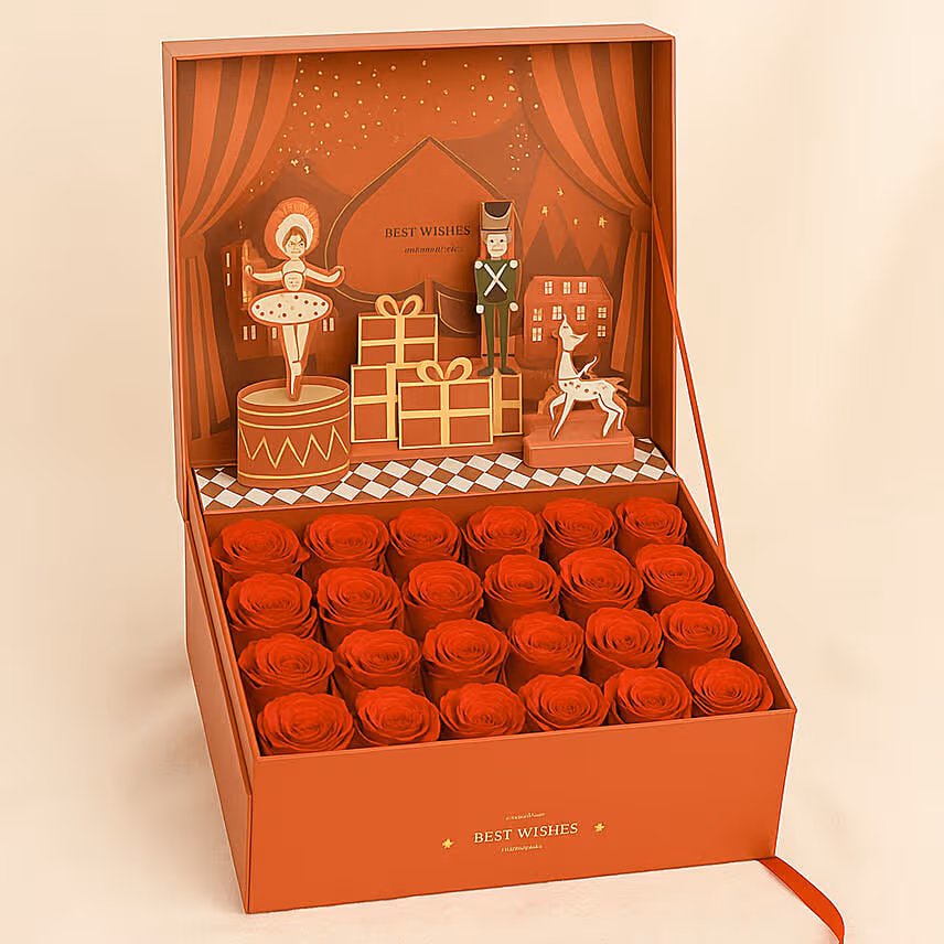 Gift of Love Best Wishes Roses Arrangement