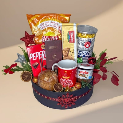 سلة لحظات عيد الميلاد السعيدة