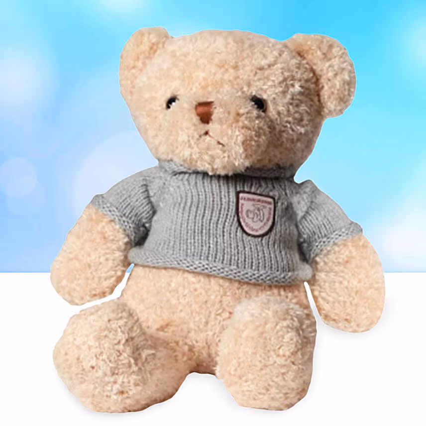 Happy Anniversary Led Cushion With Teddy Bear