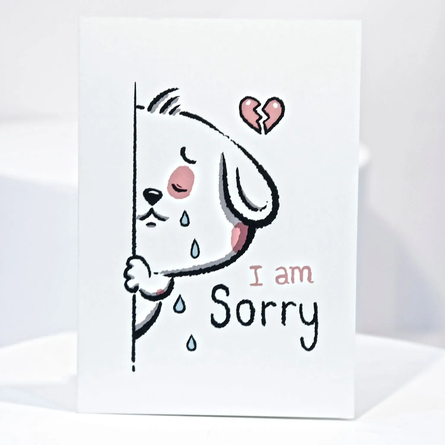 Heartfelt 'I am Sorry' Card with Cute Puppy Design