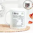 Personalized Libra Zodiac Photo Mug – Unique Ceramic Gift