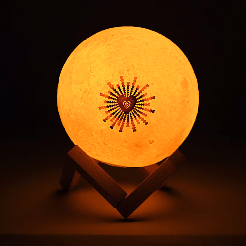 Rays of Love Moon Lamp For Valentine's