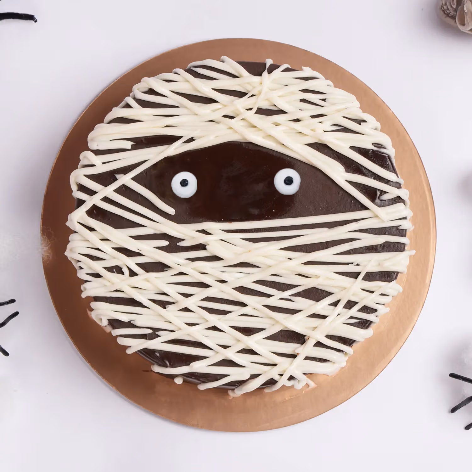 Spooky Halloween Mummy Chocolate Cake