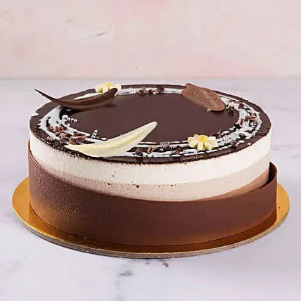 Choco Trilogy Extravaganza Cake - Perfect for Birthdays