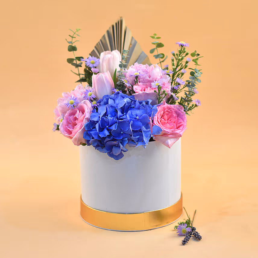 Alluring Mixed Flowers White Box