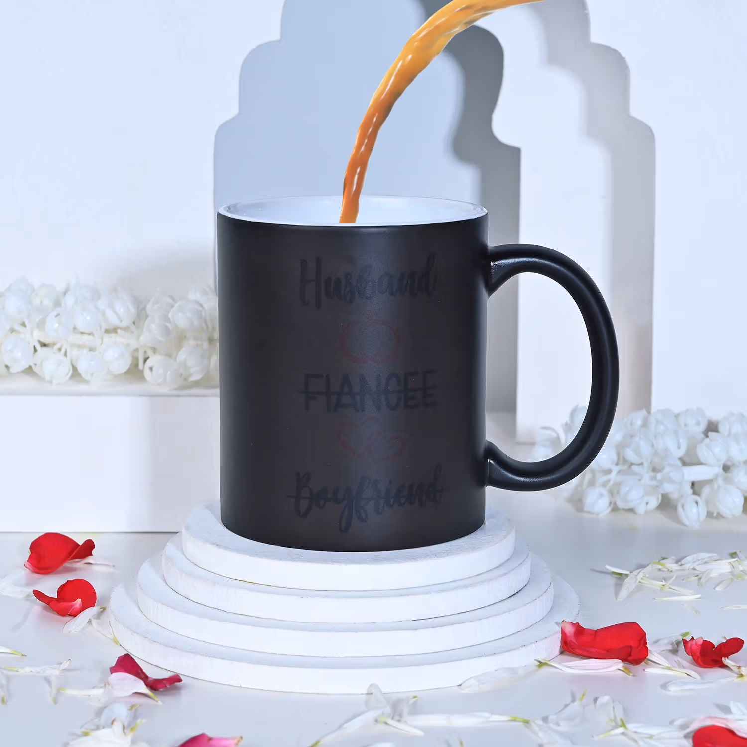 Beloved Husband Magic Reveal Mug - Perfect for Fiancé and Boyfriend