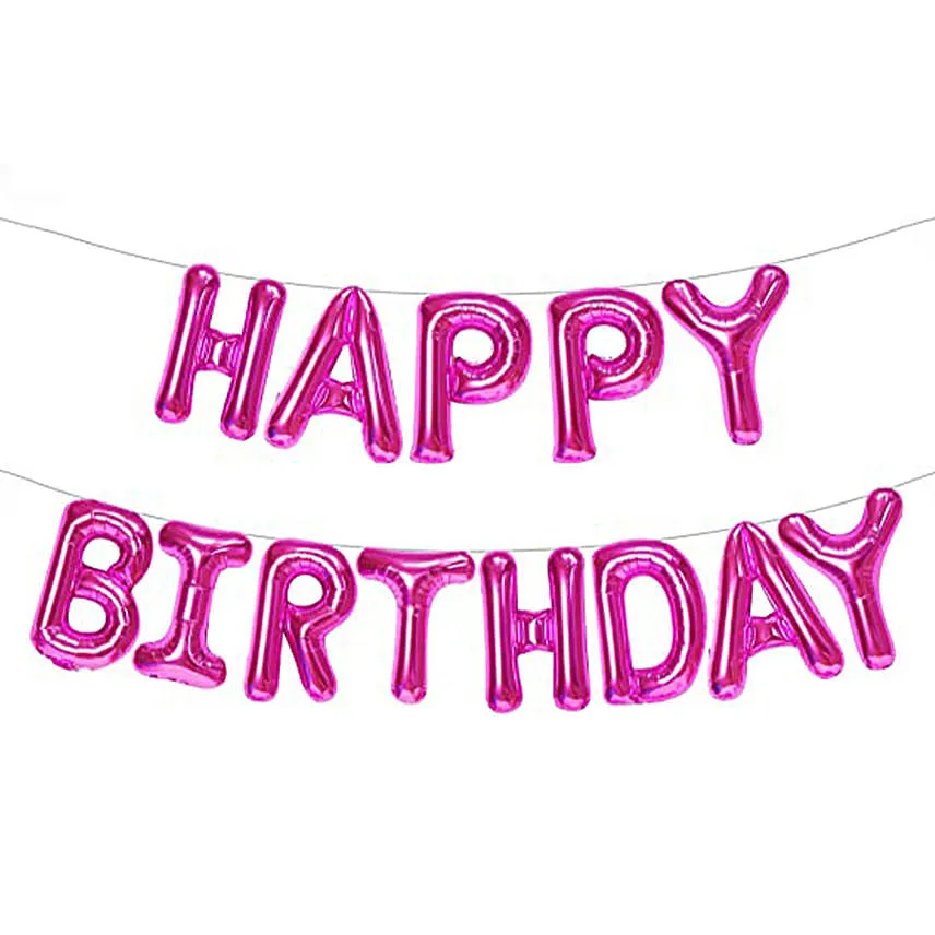 Happy Birthday Alphabet Balloon Set