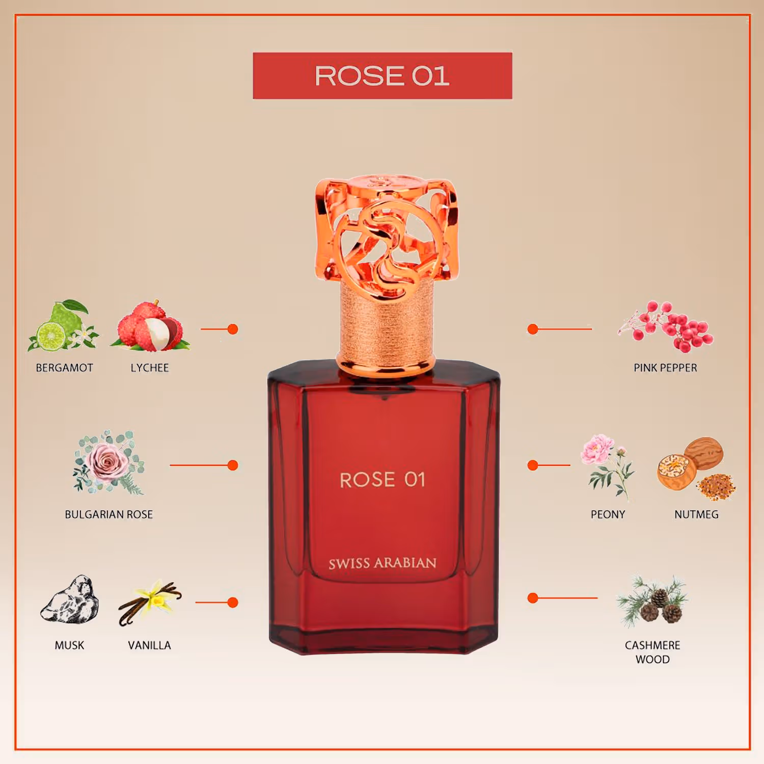 Rose 01 EDP 50ml - A Floral Fantasy Perfume