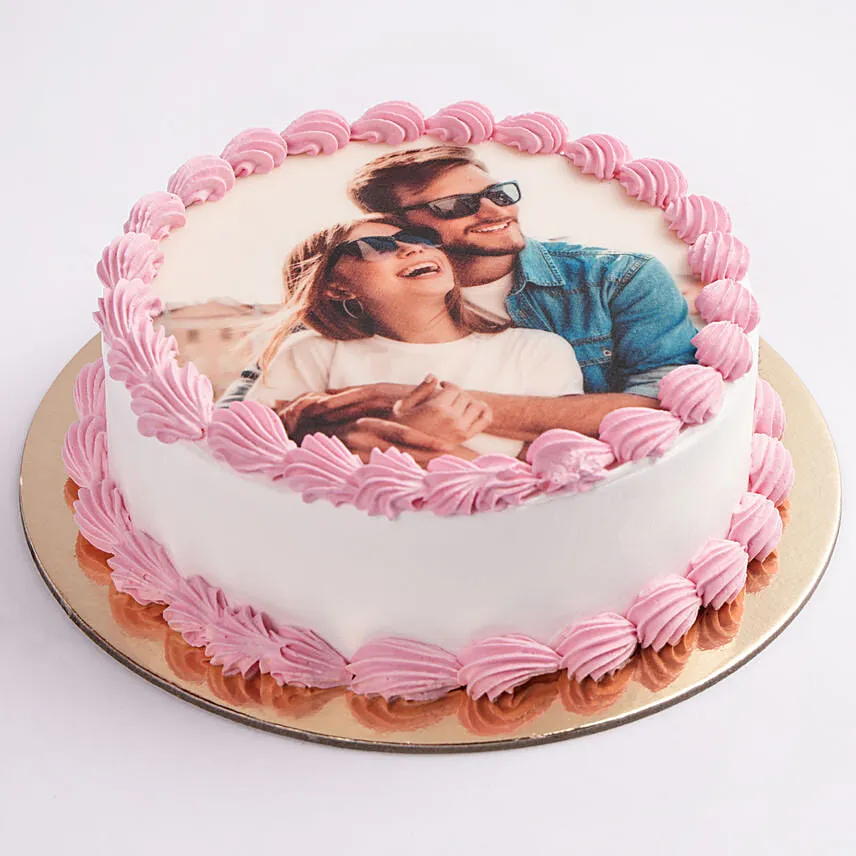 In Love Photo Cake- Pineapple 1 Kg
